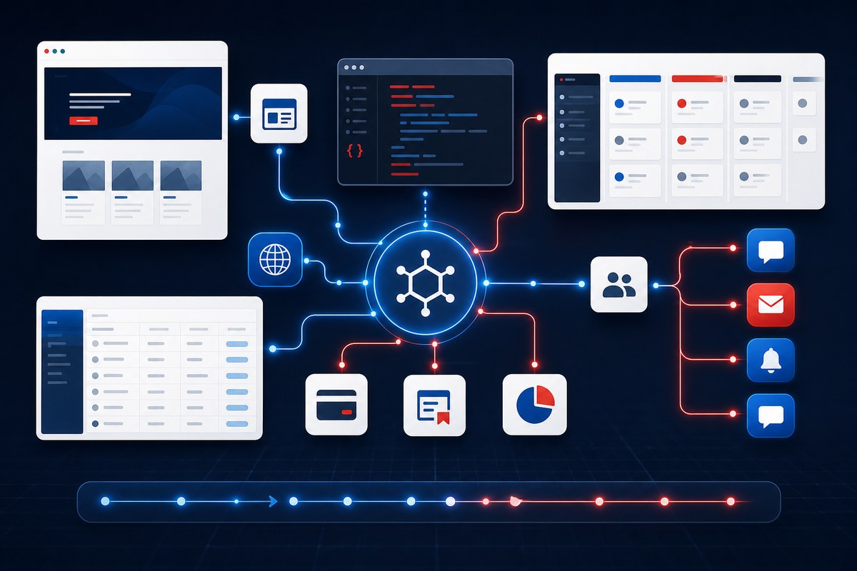 API-интеграции сайта, CRM, таблиц и уведомлений для услуги Трафик 108